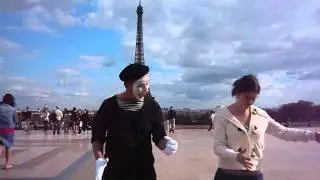 JJ performs for World of Mime: Paris, France