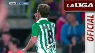 Golazo de Rub&eacute;n P&eacute;rez (1-2) en el FC Barcelona - Real Betis - HD