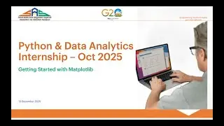 Python & Data Analytics Internship | Session 22: Getting Started with Matplotlib | SASF