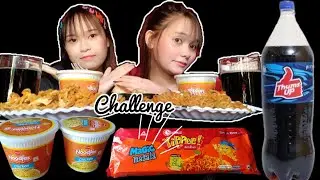 Eating challenge with my sister..!#yippee #cupnoodles #eggs #cucumbersalad  #thumsup #tripuravloger