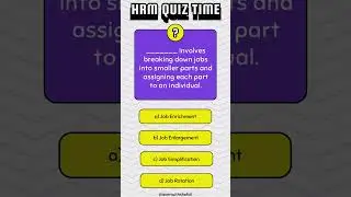 HRM Multiple Choice Questions: Test Your Knowledge! #hrm #humanresourcemanagement