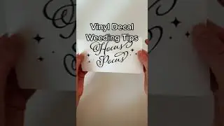 Vinyl Decal Weeding Tips // Cricut Beginner