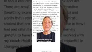 OED Client testimonials ED recovery #edrecovery #edcoach #bingeeating #foodcoach #bulimiarecovery