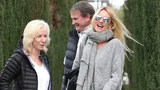 Nicollette Sheridan And Oliver Having A Great Time At Lunch - EXCLUSIVE