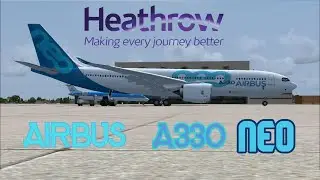 Amazing touch down in London Heathrow with A330-800 | FSX