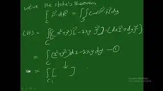 vector calculus(class-3)-stokes theorem