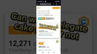 Can we undelegate cake core or not / Is cake core scam us or not #shorts
