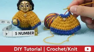 Super Easy Woolen Choli for Size 5 Laddu Gopal! 🧶✨
