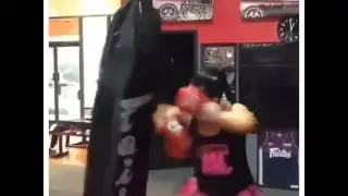 Zoila Frausto entrenando