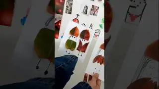 I can't believe that you can learn such crafts with leaves!
