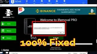 Unable to Load dll mobiledevice dll iRemoval Pro Driver Error Fix 100% #frunlocker