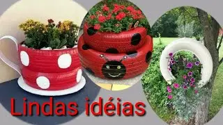 15 idéias de decoração para o jardim usando pneus tiradas do pinterest.