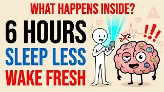 How to Sleep LESS Hours and Wake Up FRESH (Science-Backed)#health #sleep #scienceexplained #science