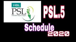 PSL Schedule 2020.