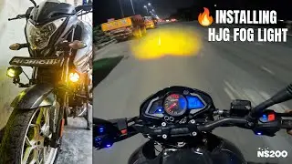 Installing HJG Fog Lights🔥for NS200 | Best Fog lights with Dual color & Flasher 🤩