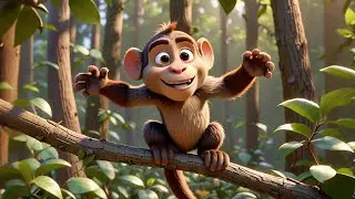 Max Monkey Does a Flip | Fun Kids Song | Animated Nursery Rhymes for Toddlers