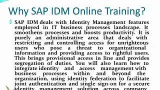 SAP IDM Online Training Videos | Learn SAP IDM | @SAPVITS