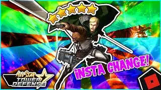 [NEW VERSION] ERWIN 5 STAR SHOWCASE ON ALL STAR TOWER DEFENSE  - How was he change?| Roblox