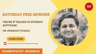 Tricks & Trades of Synergy Software - Homeopathy Musings
