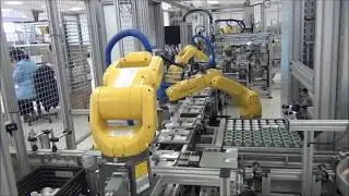 LED bulb assembly line