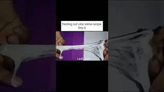 Testing out viral slime recipe Day 6 pass or fail #short #7daystestingoutviralslimerecipe