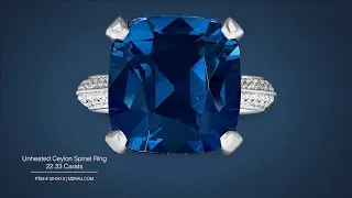 Unheated Ceylon Spinel Ring (22.33 Carats) | M.S. Rau