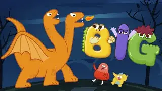 Big Bigger Biggest rhymes for kids ! Big and Small song with ABC monsters