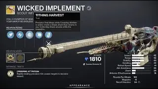Wicked Implement Gameplay! - New Destiny 2 Lightfall Secret Exotic!