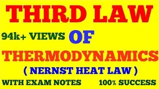 THIRD LAW OF THERMODYNAMICS || NERNST HEAT LAW || THERMODYNAMICS || WITH EXAM NOTES ||