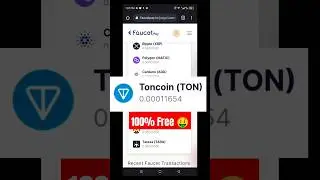 FREE TONcoin NO NEED DEPOSIT JUST FREE MINING SITE 🤑🤑 #cryptocurrency #freetoncoinmining #shorts
