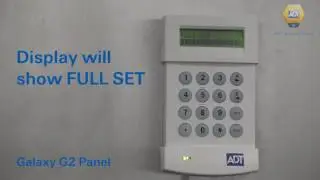 How to set your alarm using a code - Galaxy G2 Panel - ADT UK