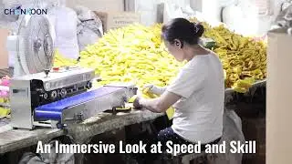 ⚡ Our workers&rsquo; speed and skill make packaging these yellow latex gloves look effortless.