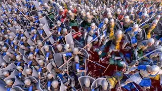 20 000 Footmans VS 13 000 Spearmans | UEBS 2 | ULTIMATE EPIC BATTLE SIMULATOR 2