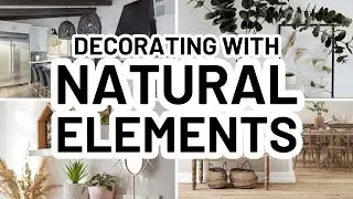 HOW TO DECORATE With Natural Material ON A BUDGET (Home Decorating Ideas)