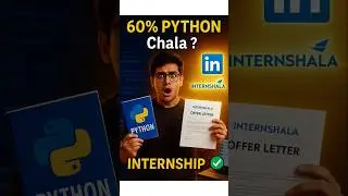 Python Motham Raadha? 😲 Still Get Internships! #shorts #python #internship #jobs #telugu