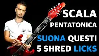 🔥Scala Pentatonica🔥: Suona questi cinque shred Licks (PDF in descrizione)