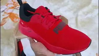 Puma Red Wired Training Shoes / Unboxing