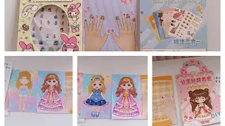 Stiker paper doll nail art dan dress up 🥰 | stiker bepe-bepean semuanya