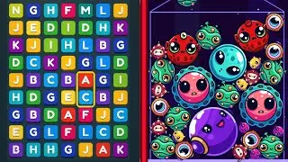 🔤 Letter Quest Puzzle Game VS 👽 Alien Fusion Watermelon Gameplay 🎮