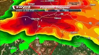 WYMT Tornado Warning Coverage (partial) April 8, 2020