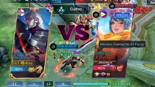 MOSCOV VS FANNY 🔥 | TOP GLOBAL MOSCOV TUTORIAL BEST BUILD & EMBLEM