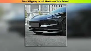 Body Kits For Tesla Model 3 Highland 2024 Front Bumper Lip DC Sport Front Guard Trim Spoiler ABS