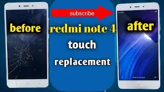 Redmi note 4 screen cracked, mi note 4 touch screen replacement