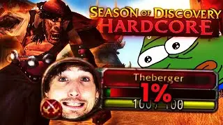 INSANELY Close Call on Day 2 Hardcore Season of Discovery