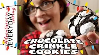 Double Chocolate Crinkle Cookies