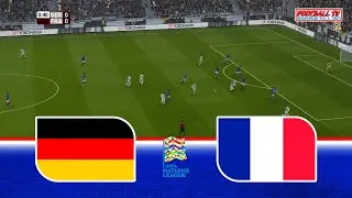 GERMANY vs FRANCE - UEFA Nations League 2025 | Ft. Havertz Mbappe Dembele | Pes 21 Simulation