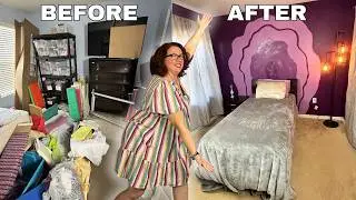I turned my Guest Room into a PURPLE GEODE (plus a HUGE DECLUTTER)