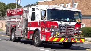 Lancaster City Bureau of Fire Engine 64-1 Responding