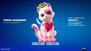How To Get Cupid Kitty Sidekick for FREE In Fortnite! (Unlocked LEGO Cupid Kitty Sidekick Style)