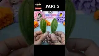 🌿😍 Easy way to make leaves with pipe cleaners | Chenille wire crafts #shorts #pipecleanercraft